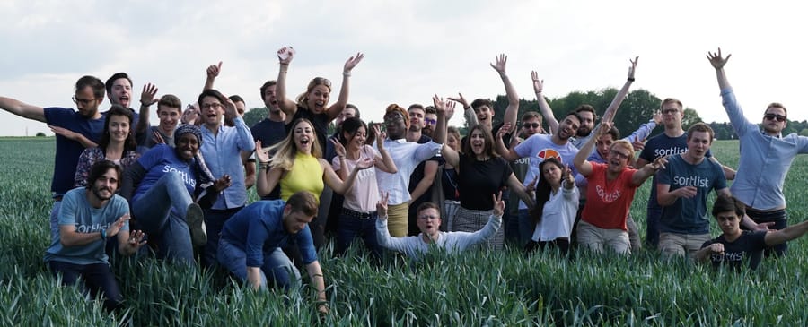L'équipe Sortlist en offsite